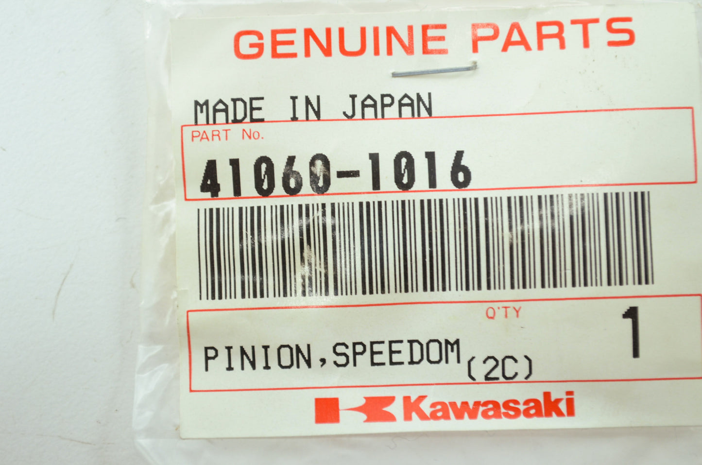 OEM Kawasaki 41060-1016 Speedometer Pinion 9T NOS