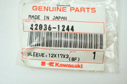 OEM Kawasaki 42036-1244 Sleeve 12X17X36 NOS