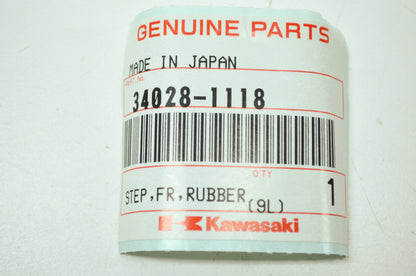 OEM Kawasaki 34028-1118 Front Rubber Step NOS