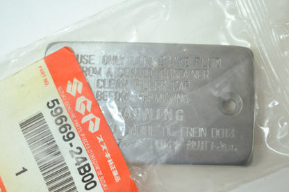 OEM Suzuki 59669-24B00 Master Cylinder Cap NOS
