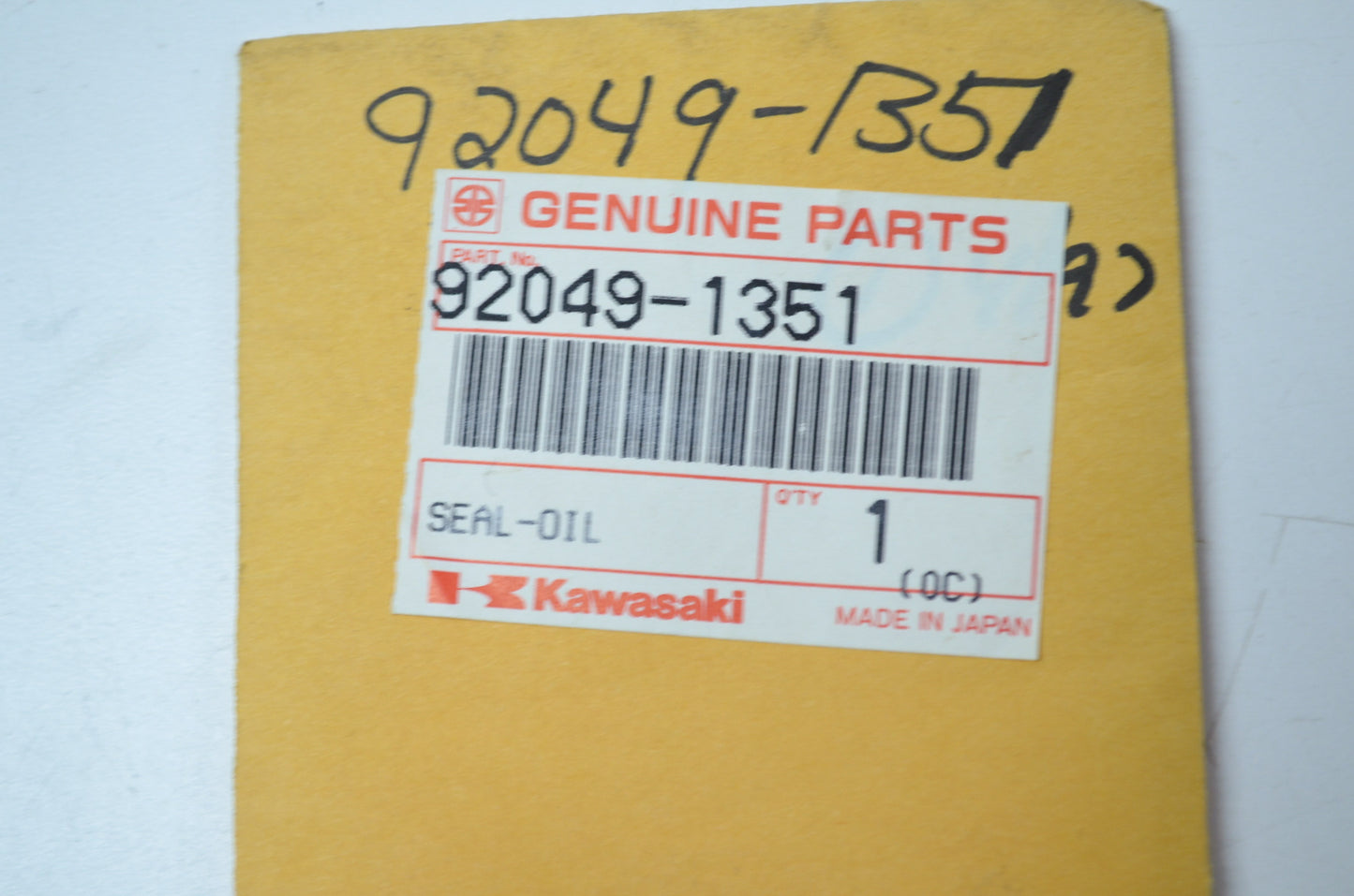 OEM Kawasaki 92049-1351 Oil Seal NOS