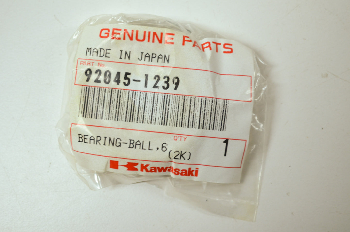 OEM Kawasaki 92045-1239 Ball Bearing 6004X8JR NOS