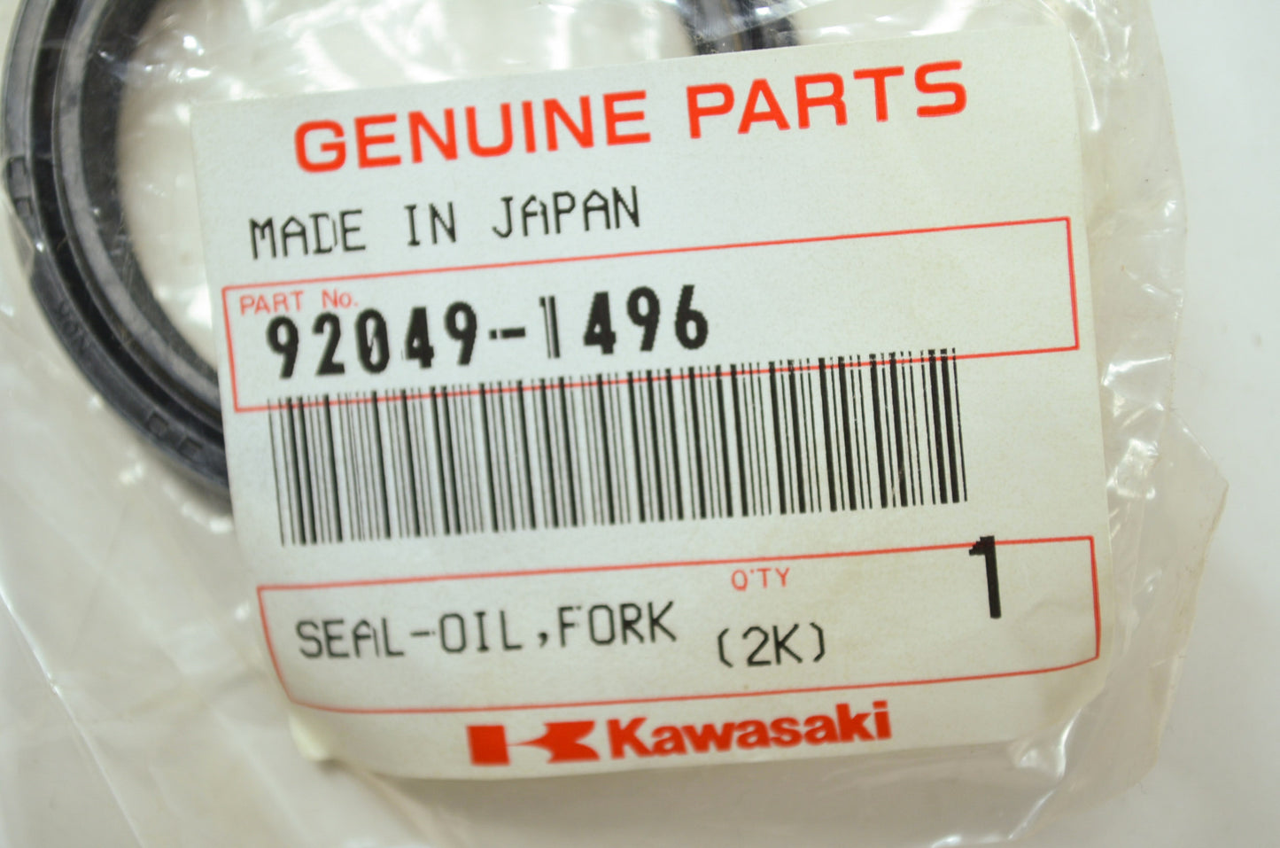OEM Kawasaki 92049-1496 Outer Fork Oil T Seal NOS