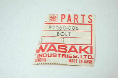 OEM Kawasaki 92060-006 Banjo Bolt NOS