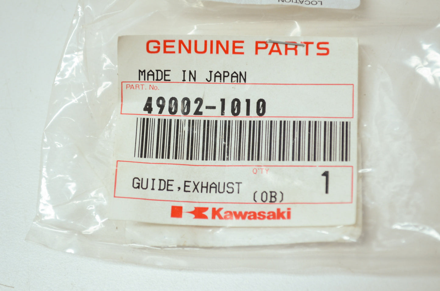 OEM Kawasaki 49002-1010 Exhaust Valve Guide NOS