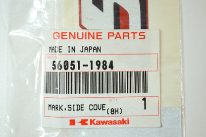 NEW OEM Kawasaki Side Cover Decal 1999 EX500 Ninja 500R 56051-1984 NOS