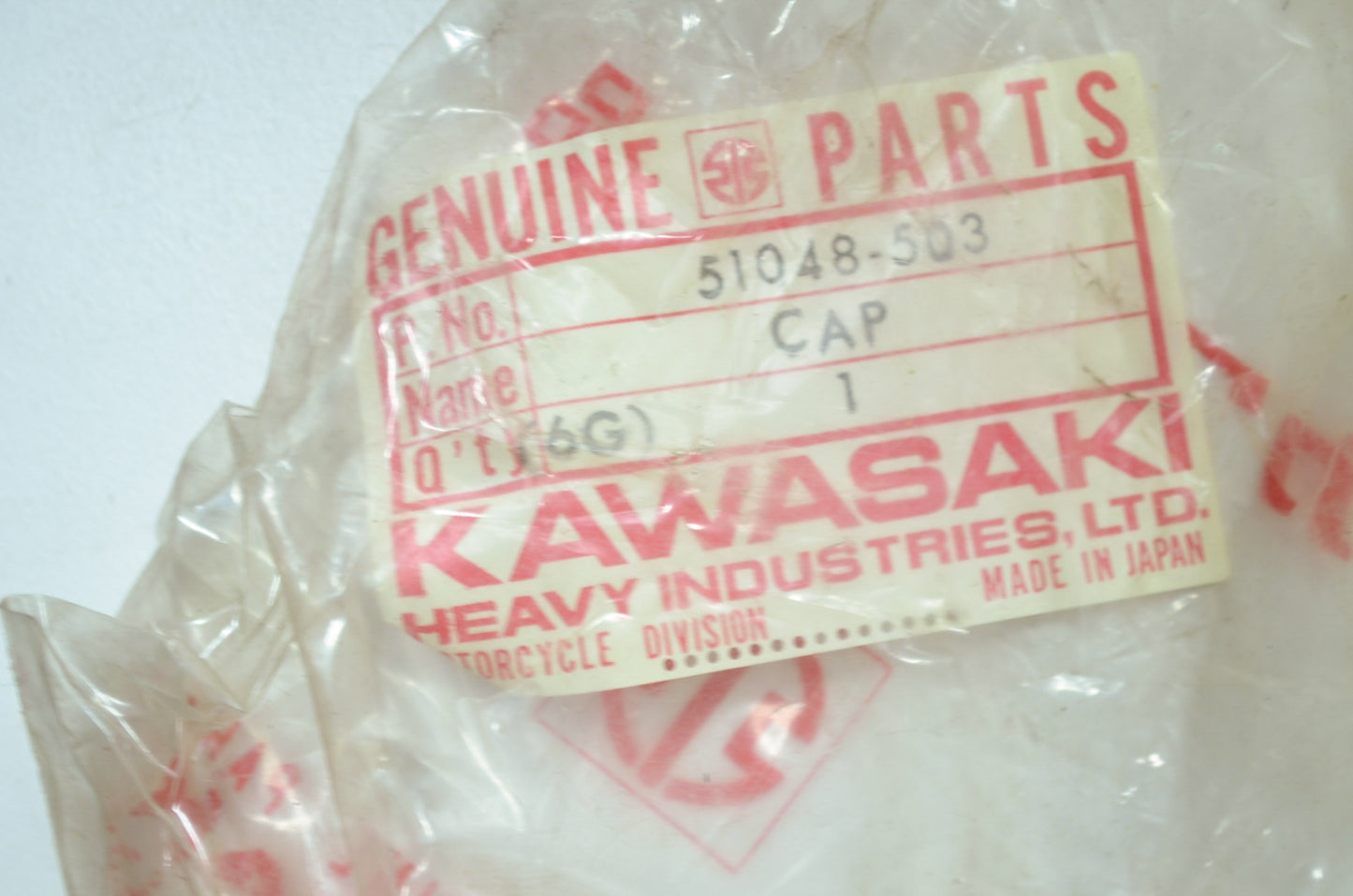 OEM Kawasaki 51048-503 Fuel Tank Cap NOS