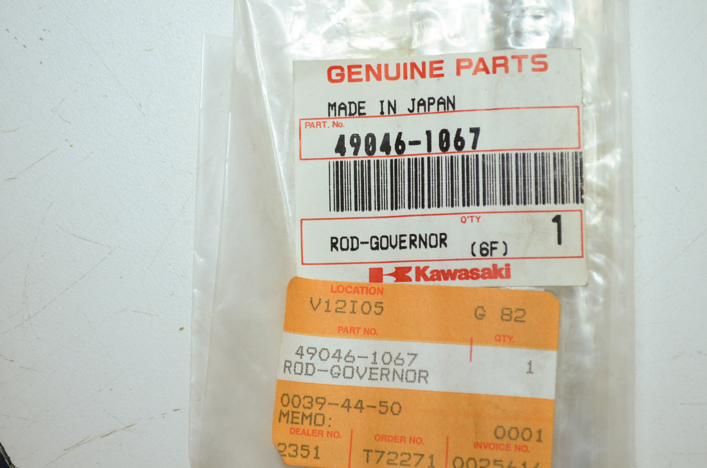 OEM Kawasaki 49046-1067 Governor Rod NOS