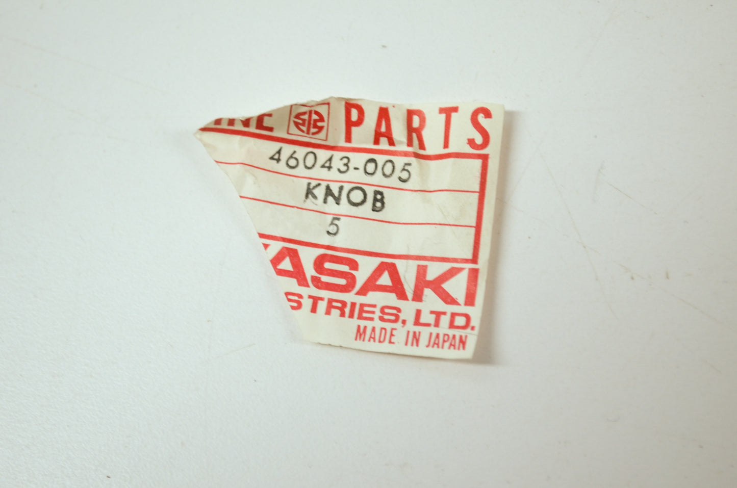 NEW OEM Kawasaki Headlight Switch Knob H1 H2 KZ400 KZ1000 46043-005 NOS