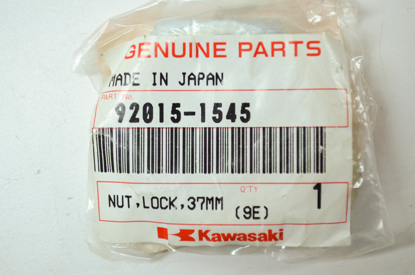 OEM Kawasaki 92015-1545 Lock Nut 37MM NOS