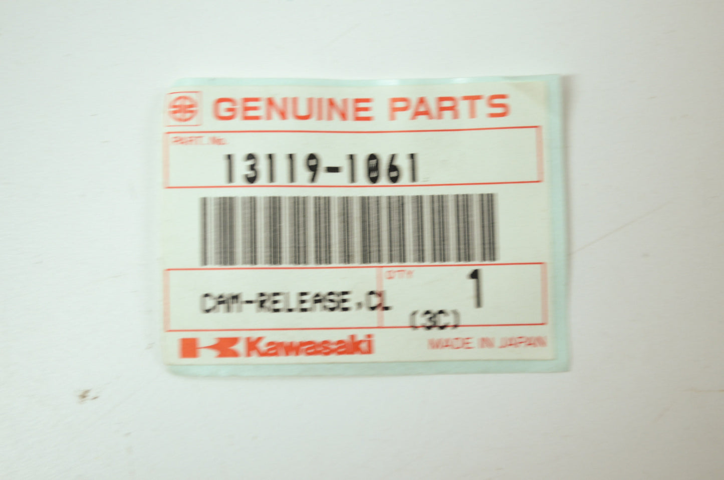 OEM Kawasaki 13119-1061 Clutch Release Cam NOS