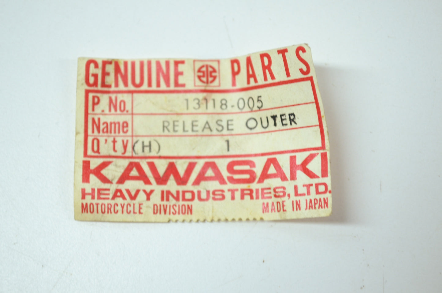 NEW OEM Kawasaki Clutch Release F11 F5 F8 F9 13118-005 NOS