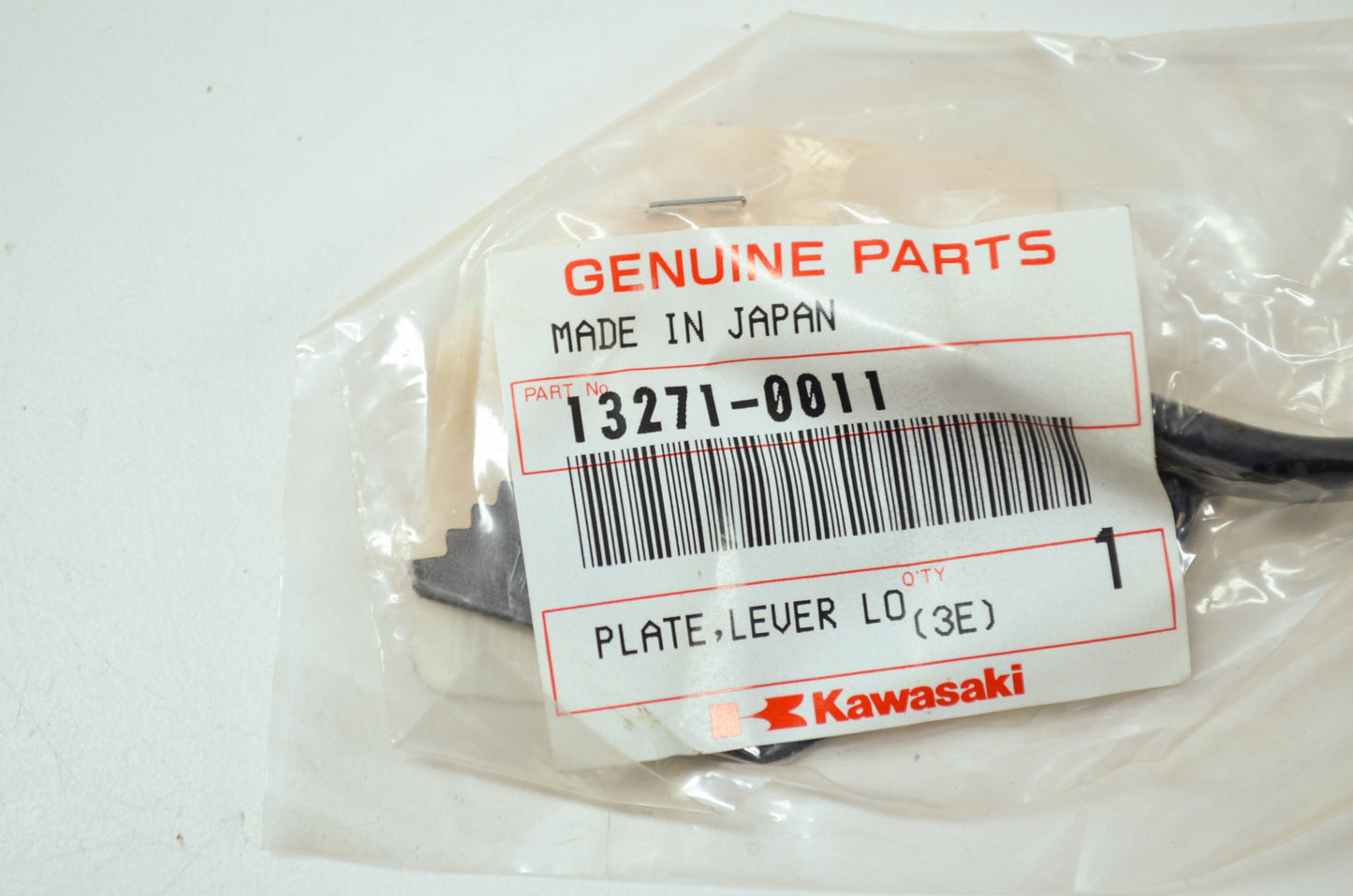 OEM Kawasaki 13271-0011 Lever Lock Plate NOS