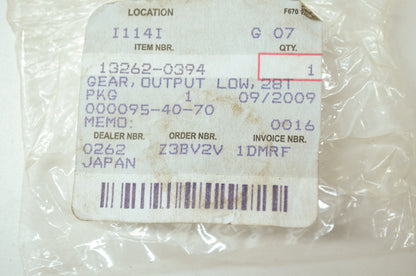 NEW OEM Kawasaki Output Gear 07-11 KX450F 13262-0394 NOS