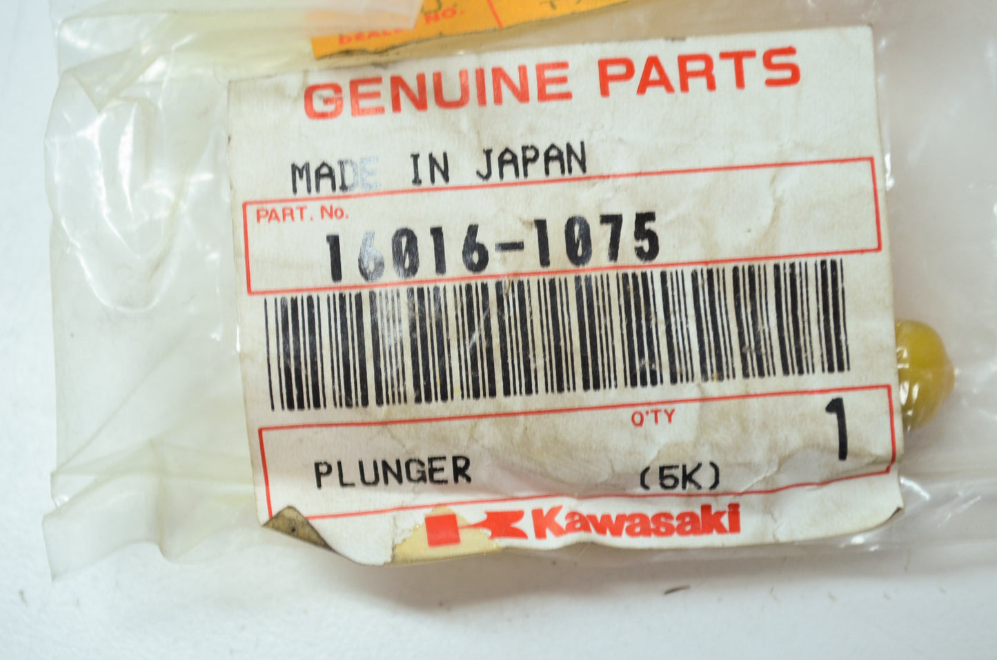 OEM Kawasaki 16016-1075 Plunger NOS