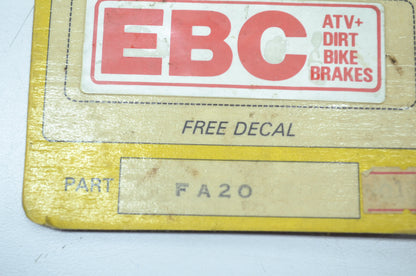 NEW EBC Brake Pads Yamaha 80-81 YT125 TRI-MOTO FA20 NOS