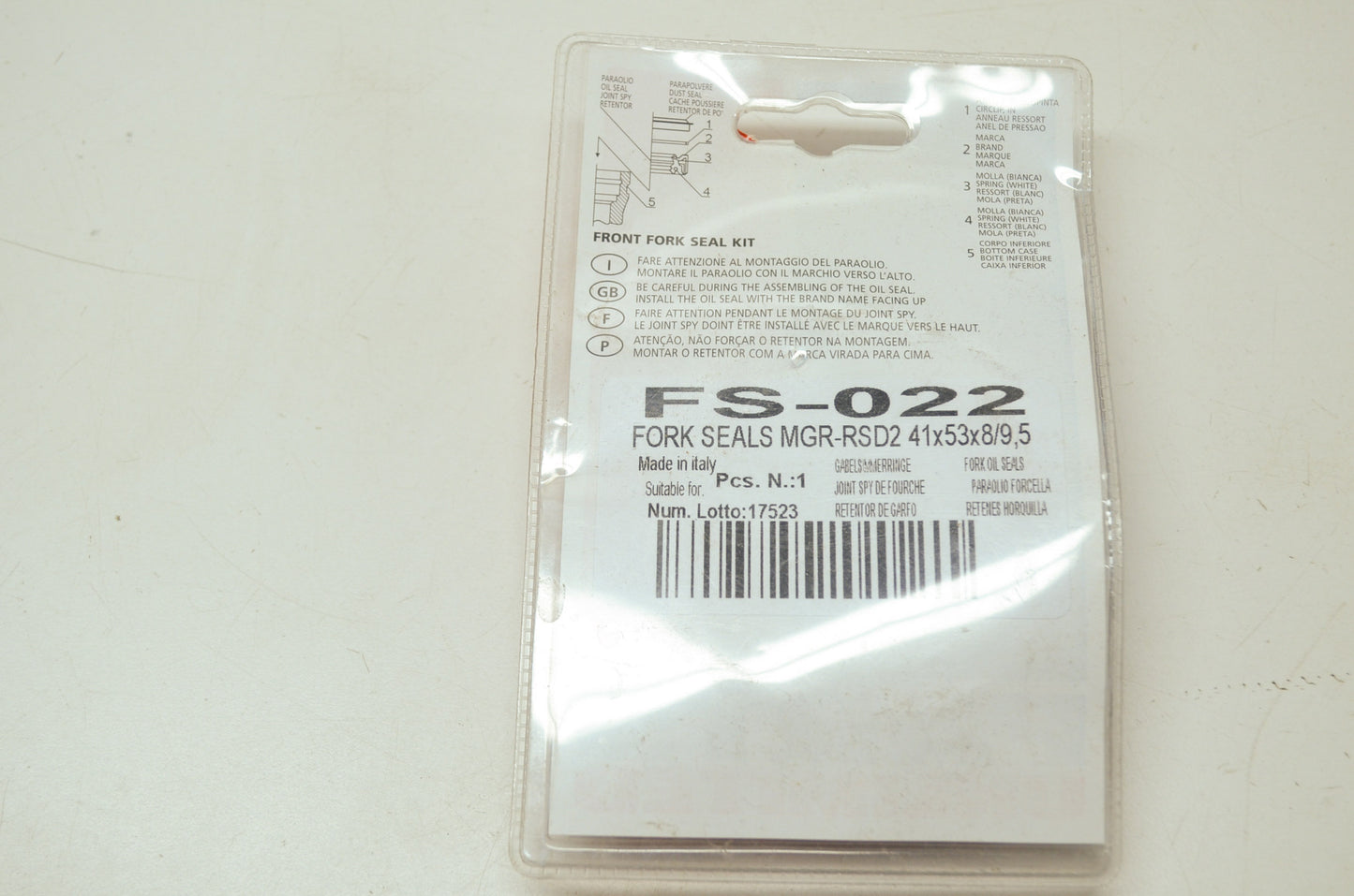 Parts Unlimited FS-022 Fork Seals GSX-R750 RM250 FJ1100 NOS