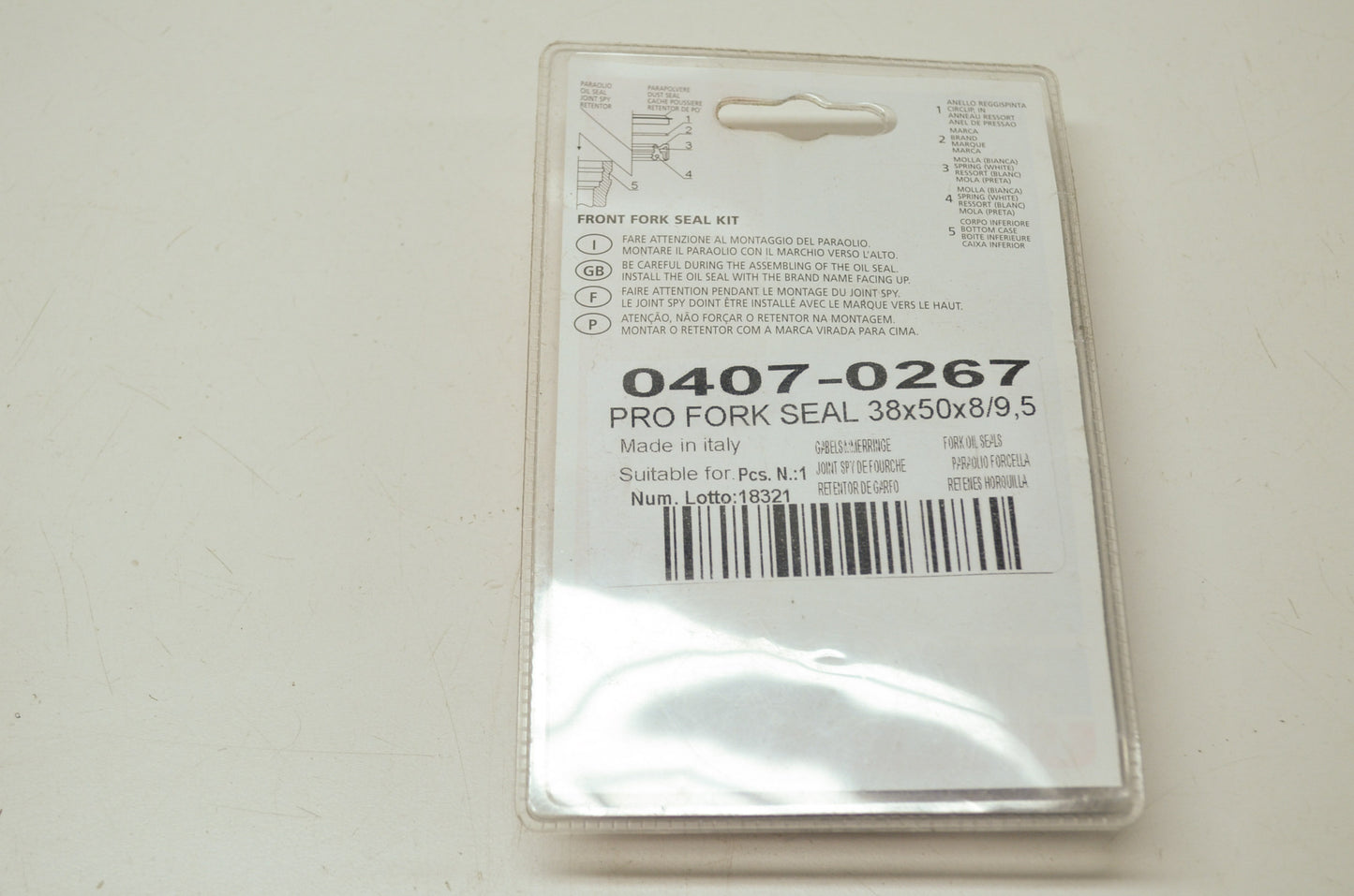Parts Unlimited 0407-0267 Fork Seals 38x50 NOS