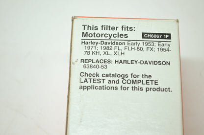 Fram CH6067 Oil Filter 1953-1982 Harley Davidson NOS