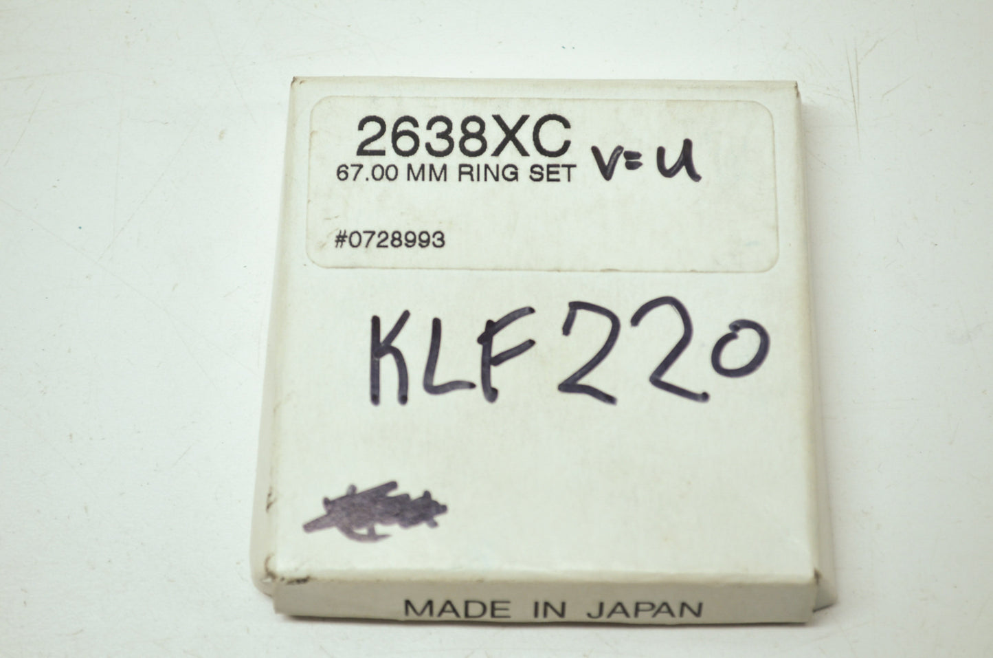 NEW Wiseco Piston Ring 67mm ATC200 ATC185 XR200 2638XC NOS