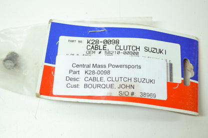 NEW Suzuki Clutch Cable Suzuki RMX250 RM125 RM250 58210-00B00 NOS