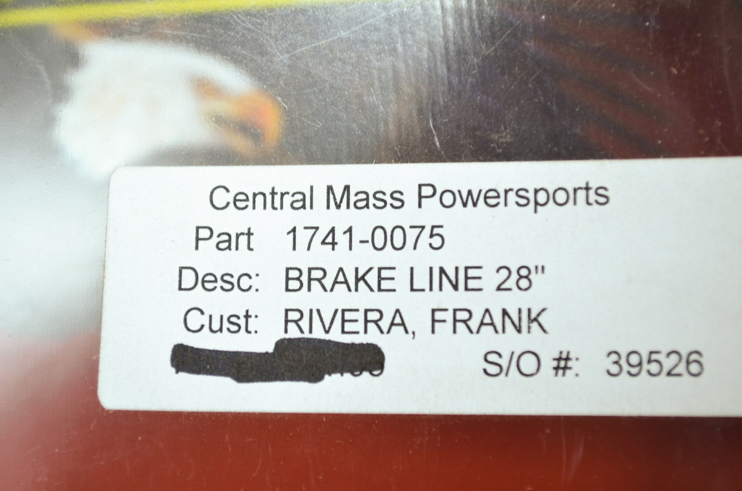 NEW Russell Brake Line 28' Renegade Harley Davidson 1741-0075 NOS