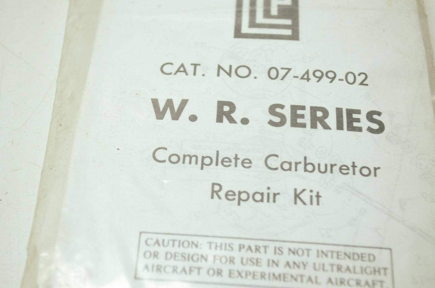 NEW LLP 07-499-02 Walbro Carburetor Repair Kit WR Series 07-499-02 NOS