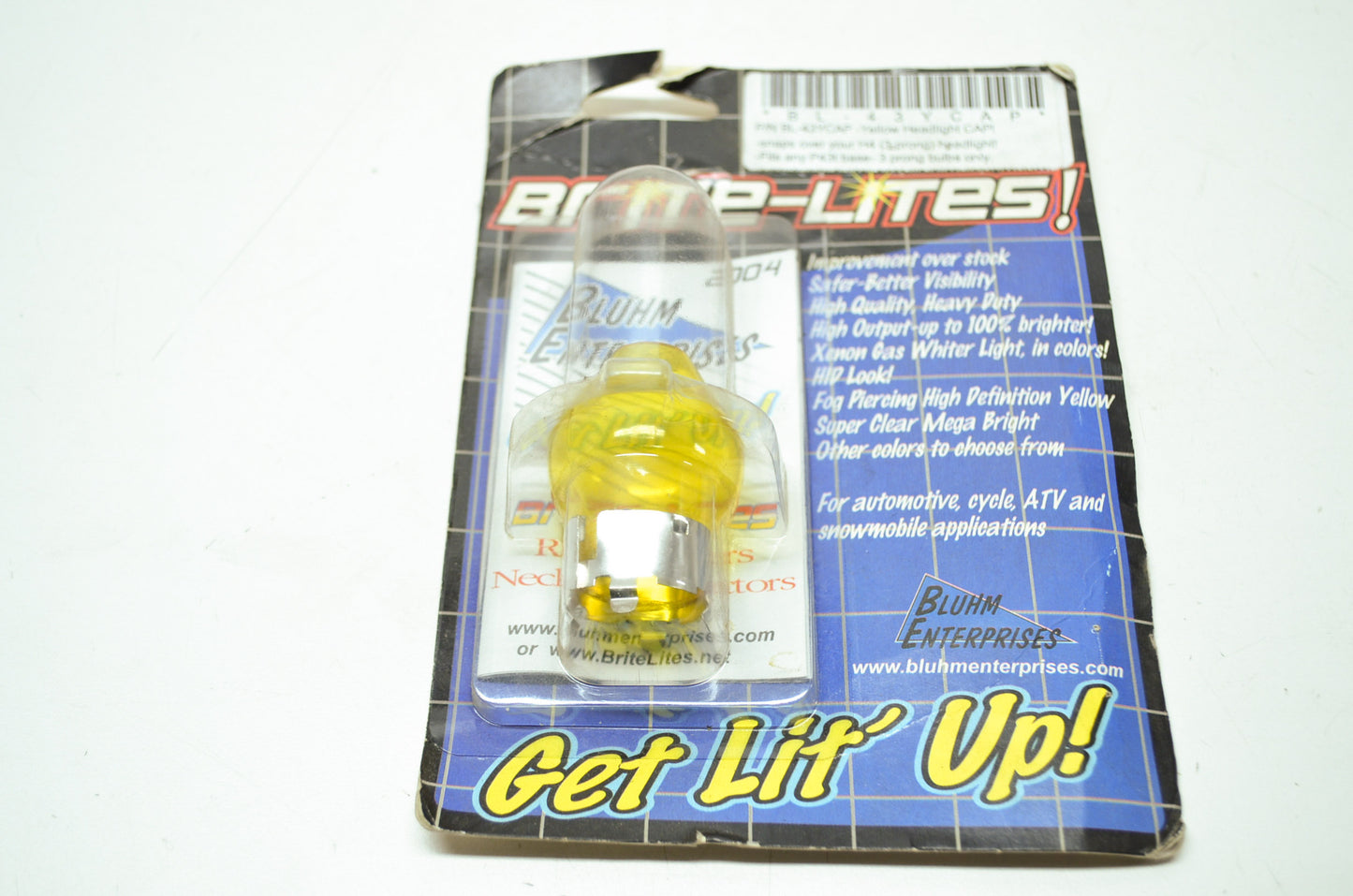 NEW Brite-Lites Yellow Light Bulb Cover BL-43YCAP NOS