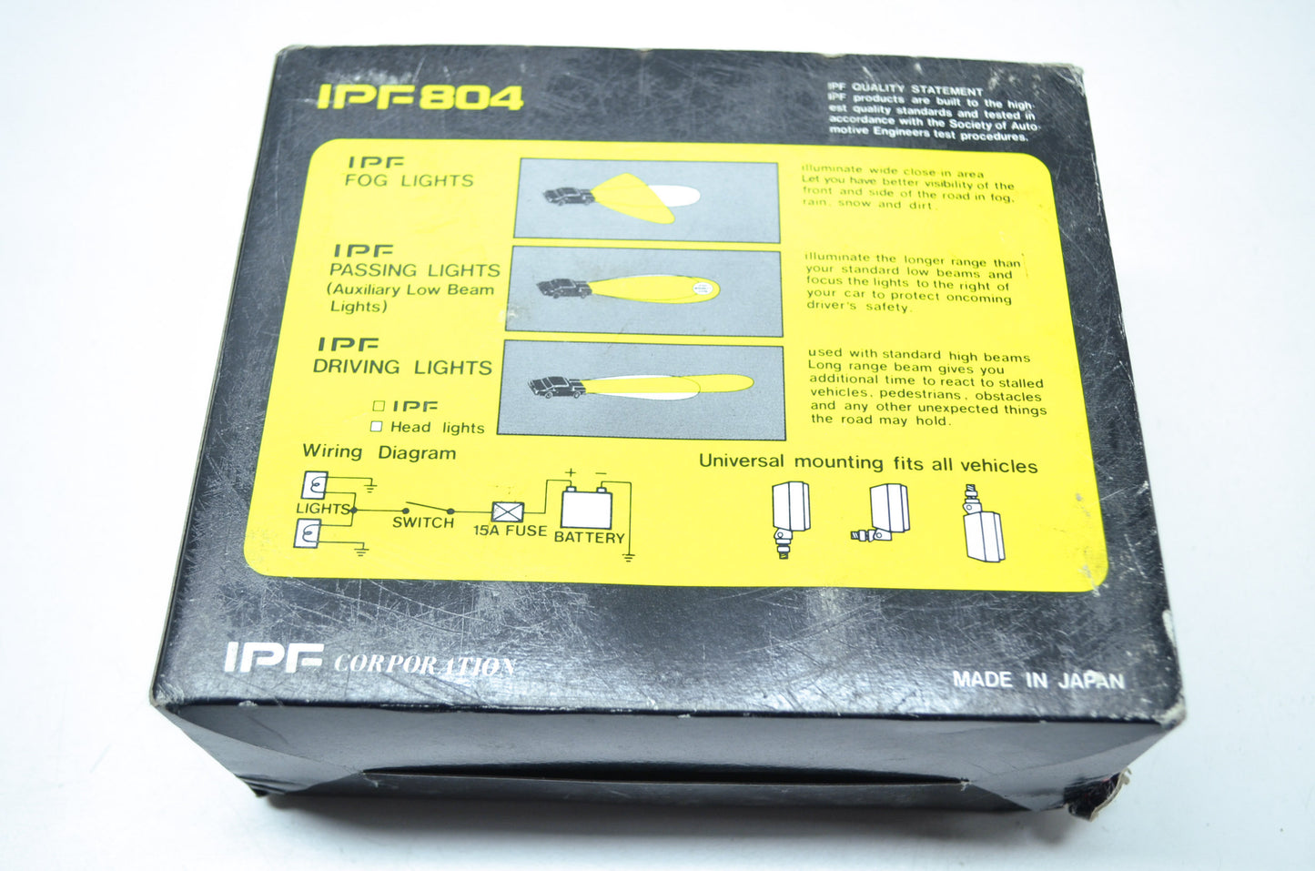 NEW IFP Quartz Halogen Auxiliary Light 12v 55w IPF804 NOS