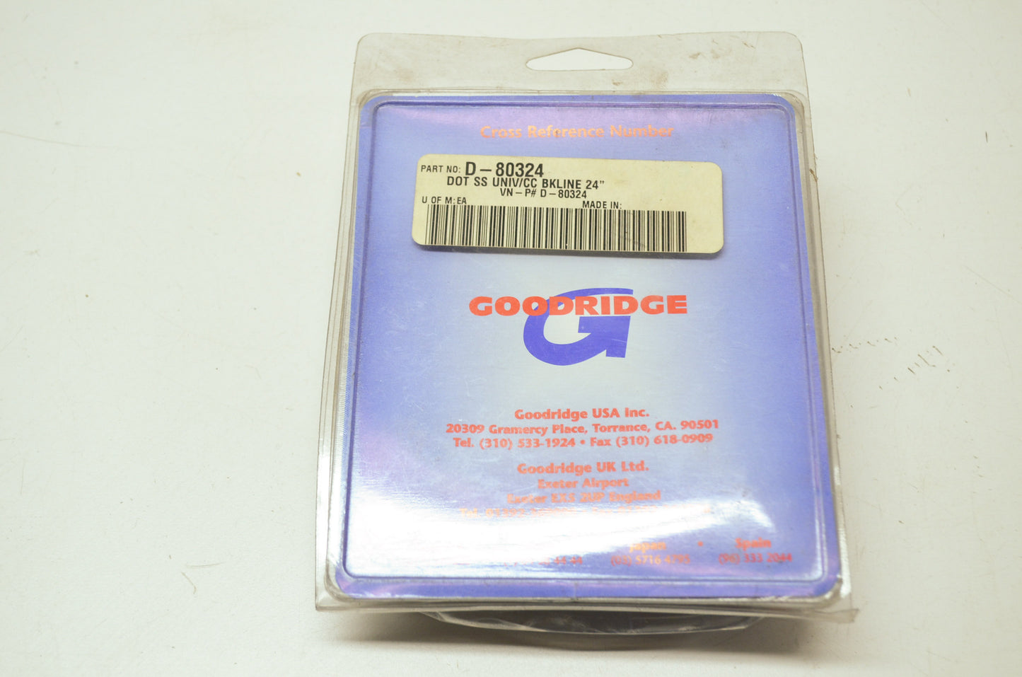 NEW Good Ridge Universal Brake Line 24' D-80324 NOS
