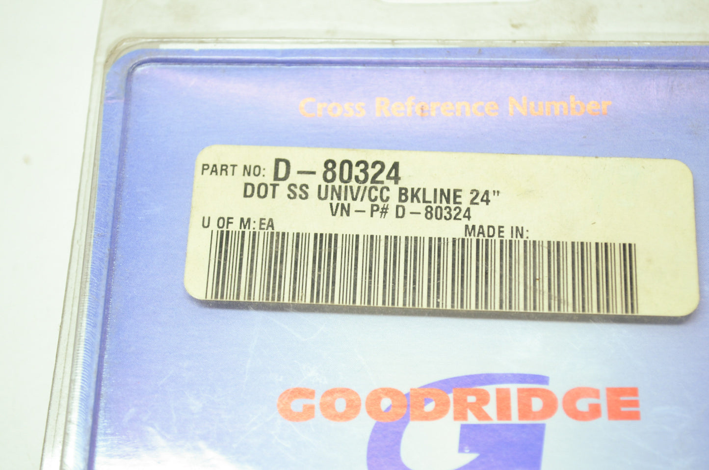 NEW Good Ridge Universal Brake Line 24' D-80324 NOS
