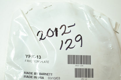 Barnett YPK-13 Clutch Disc 98-03 Kawasaki ZX-9R Ninja NOS