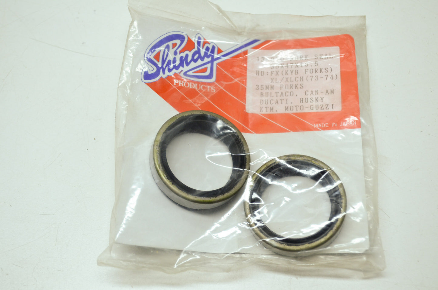 NEW Shindy Fork Seals HD Bultaco Ducati KTM Can-Am Husky Moto-Guzzi FS-010 NOS