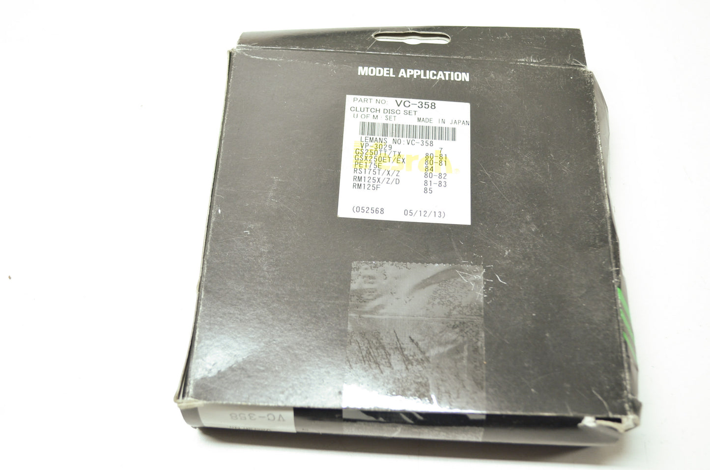 NEW Vesrah Suzuki Clutch Disc Set RM125 PE175 RS175 GS250 LT150 VC-358 NOS