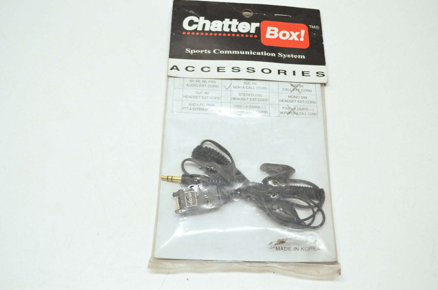 NEW Chatter Box Call Cord HJC-50 NOS