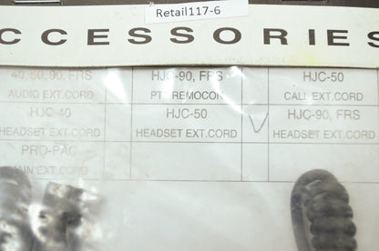NEW Chatter Box Head Set Extension Cord HJC-90 FRS NOS