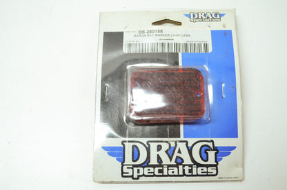 NEW Drag Specialties Red Marker Lens Harley Davidson DS-280158 NOS