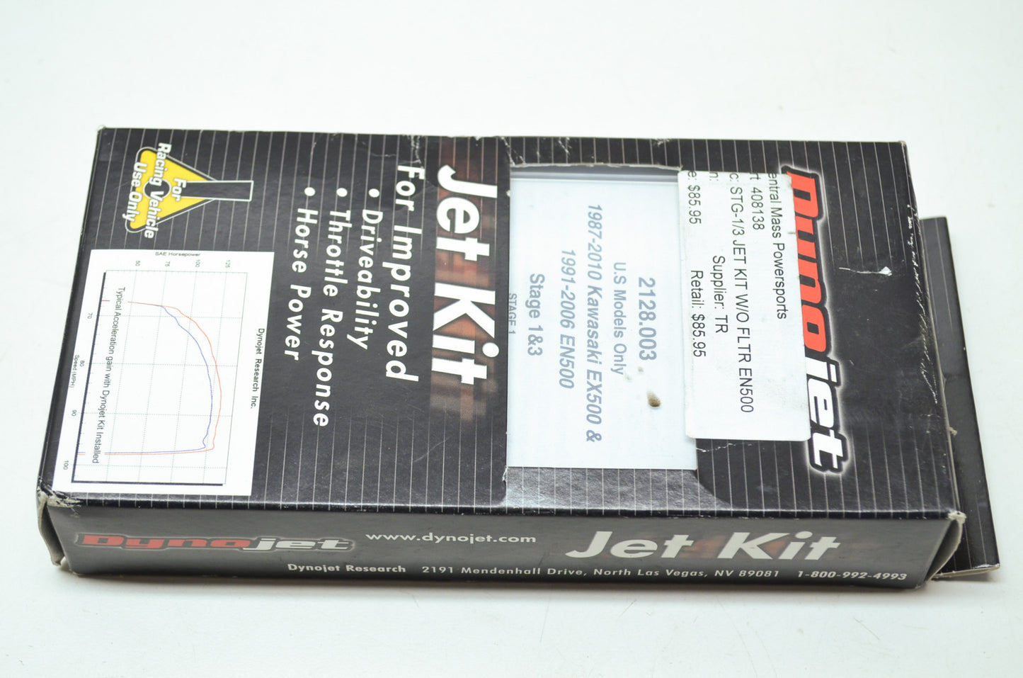 NEW Dyno Jet Jet Kit 87-10 Kawasaki EX500 EN500 408138 NOS