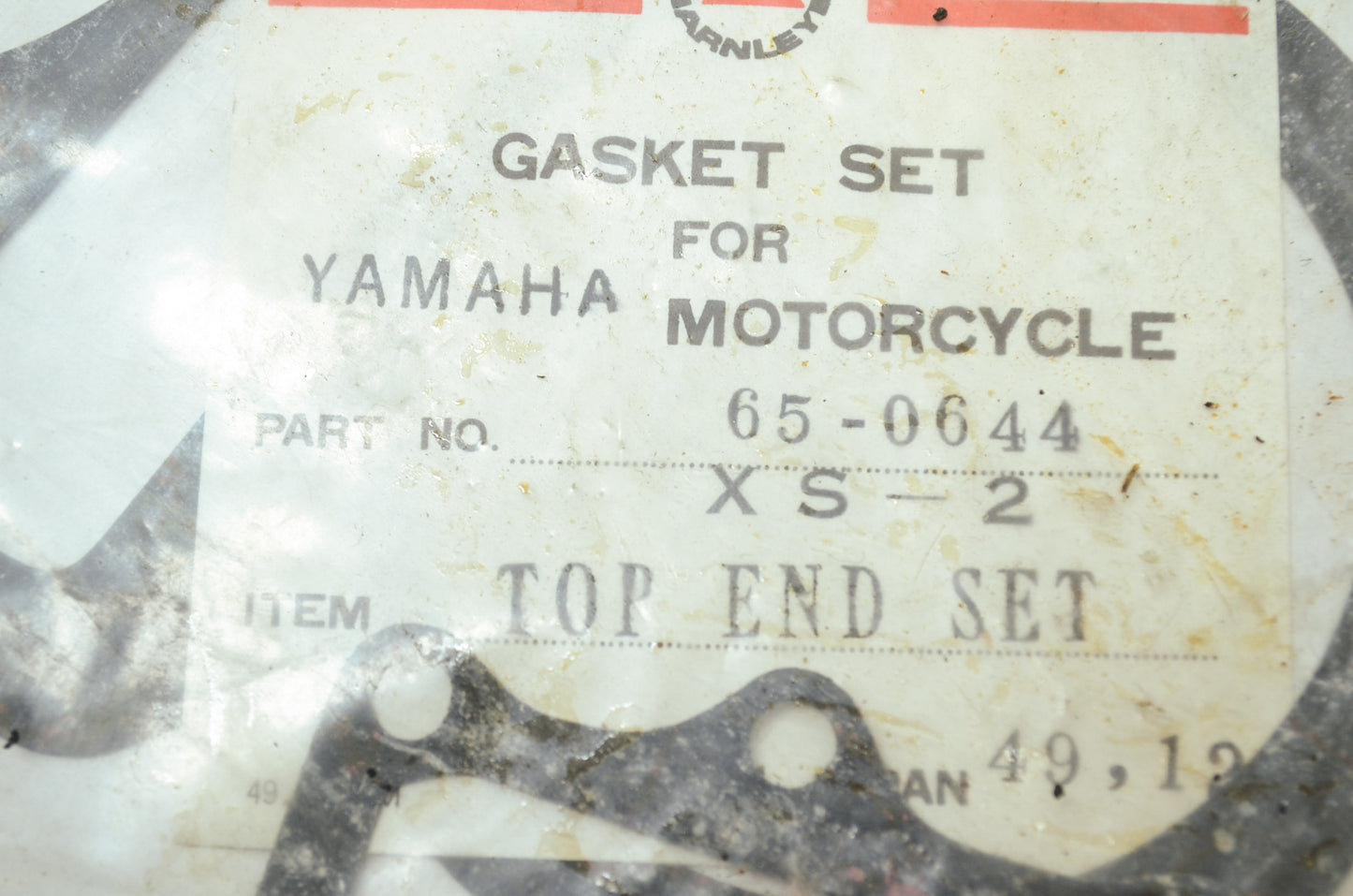 NEW Beck Arnley Top End Gasket Set Yamaha XS2 65-0644 NOS