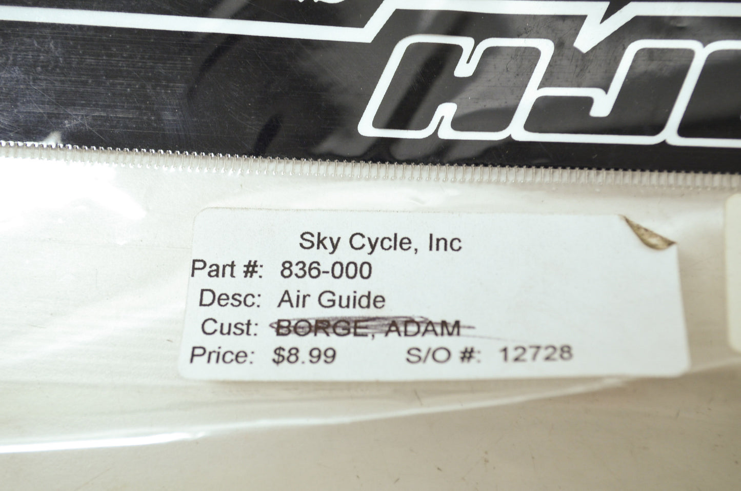 NEW HJC Air Guide Echo Format Look Von Breaker 836-000 NOS