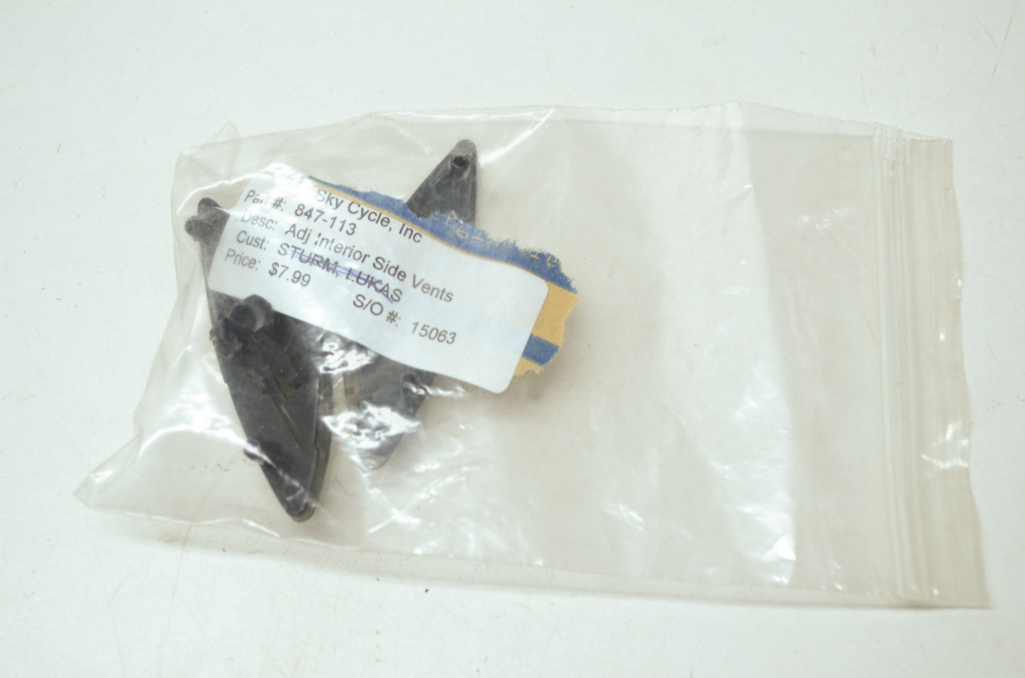 NEW HJC Interior Side Vents Adjuster SP MAX Series 847-113 NOS
