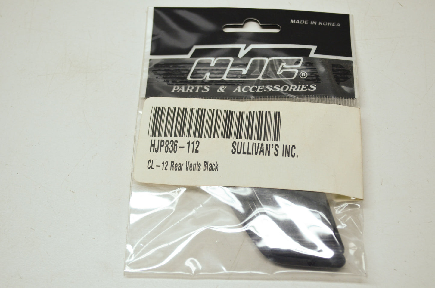 NEW HJC Black CL-12 Rear Vents HJP 836-112 NOS
