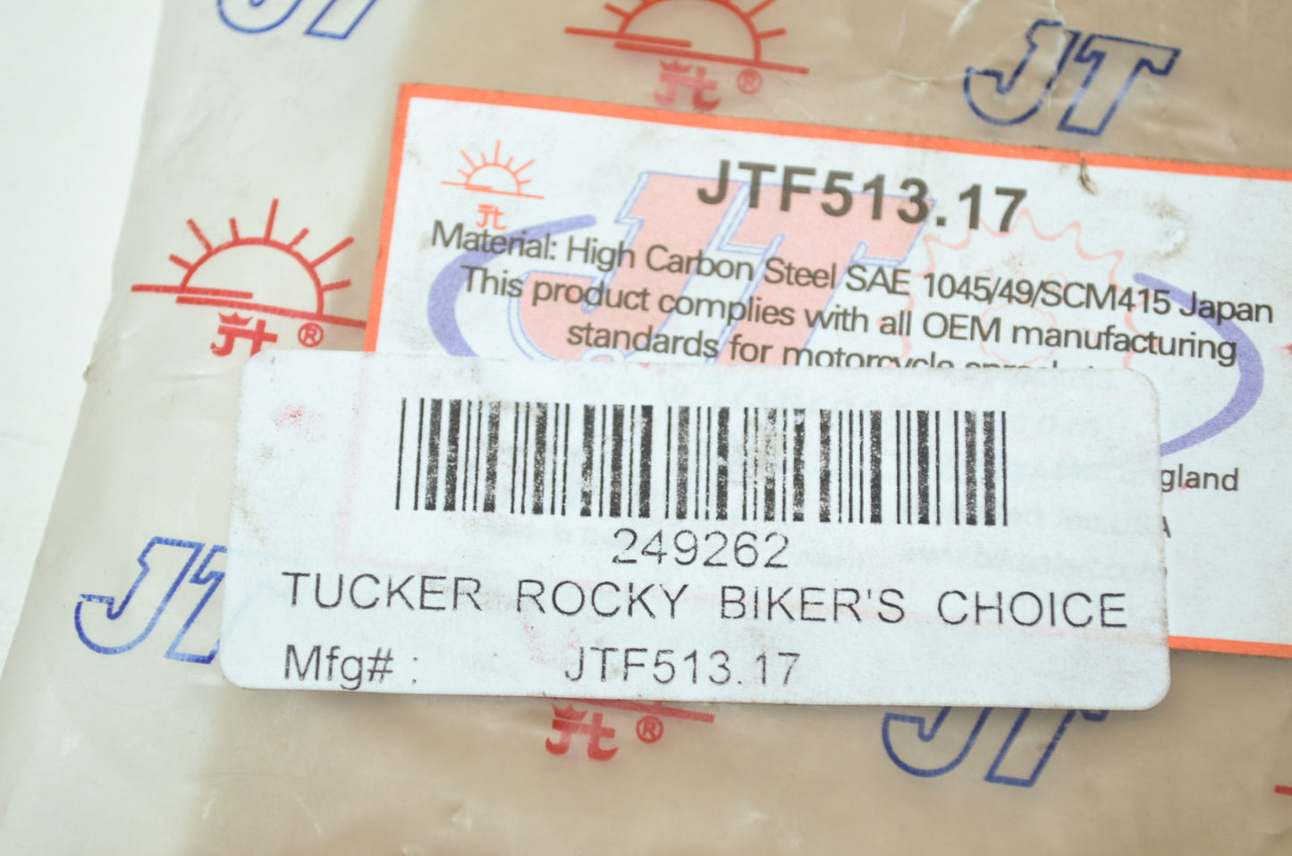 NEW JT Sprockets 17T Suzuki GSX-R1000 SV1000 TL1000 GSX-R1300 JTF513.17 NOS