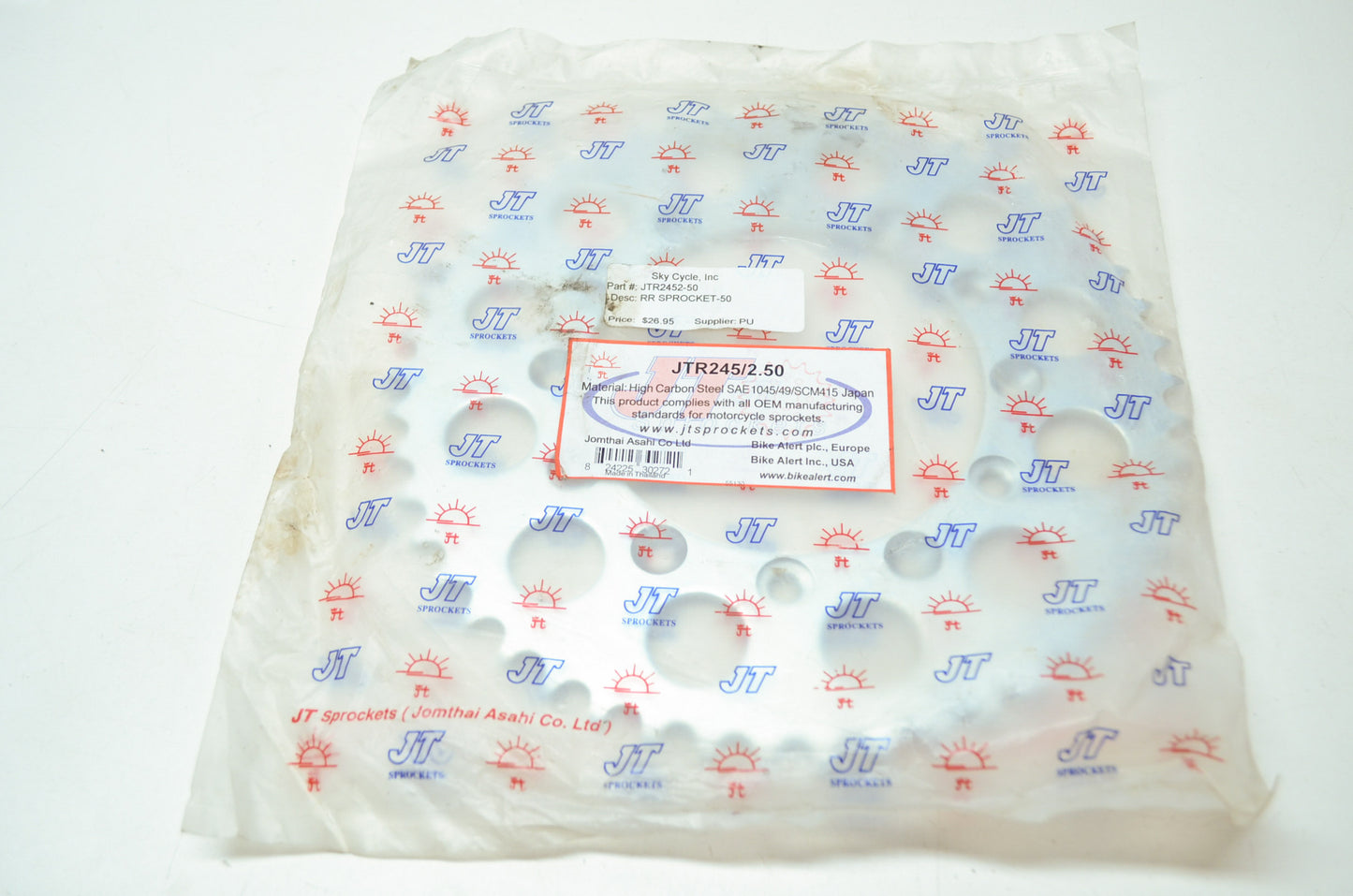 NEW JT Sprockets 50T Honda 84-85 XR200 XR250 JTR245/2.50 NOS