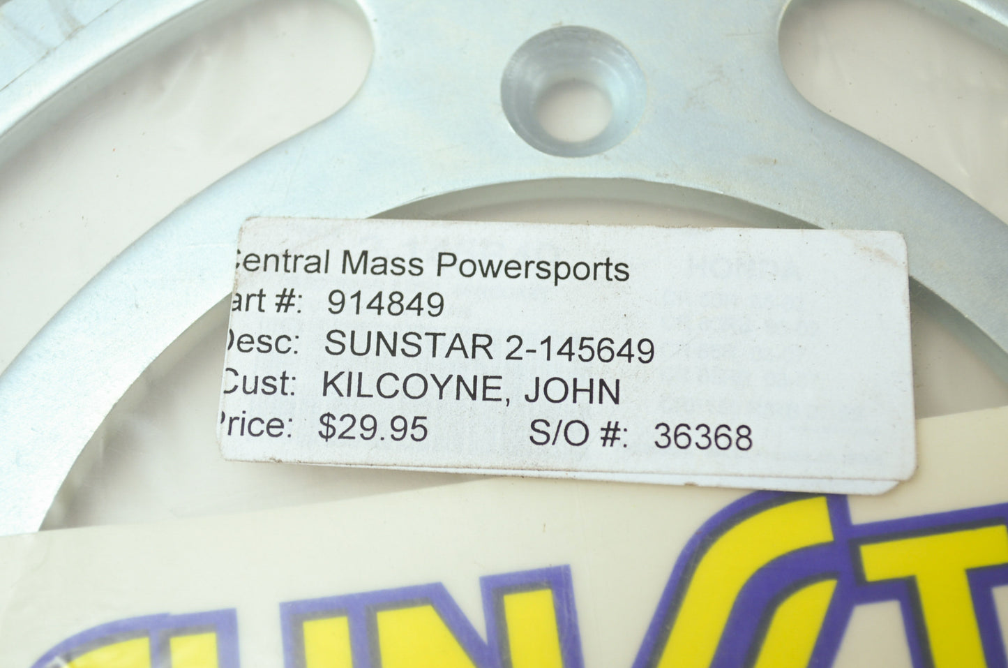 NEW Sunstar Sprocket 49T 2007-2009 Honda CRF150R Expert 145649 NOS