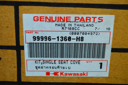 OEM Kawasaki 99996-1360-H8 Ebony Seat Cowl Kit NOS
