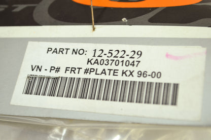 NEW UFO Front Number Plate Kawasaki 96-00 KX 125 250 12-522-29 NOS
