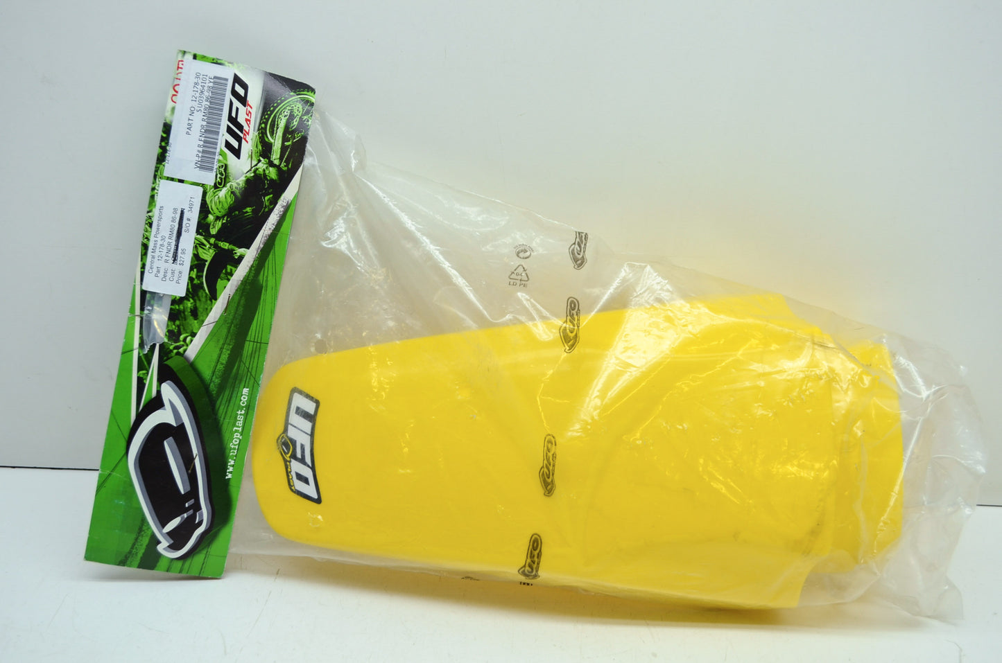 NEW UFO Rear Fender Suzuki 86-98 RM80 12-178-30 NOS
