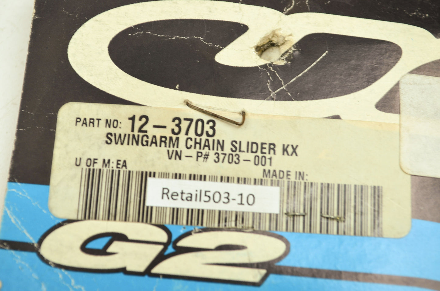 NEW UFO Swingarm Chain Slider Kawasaki KX125 KX250 12-3703 NOS