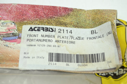 NEW Acerbis Front Number Plate Yamaha YZ125 250 93-97 15-2114-10 NOS